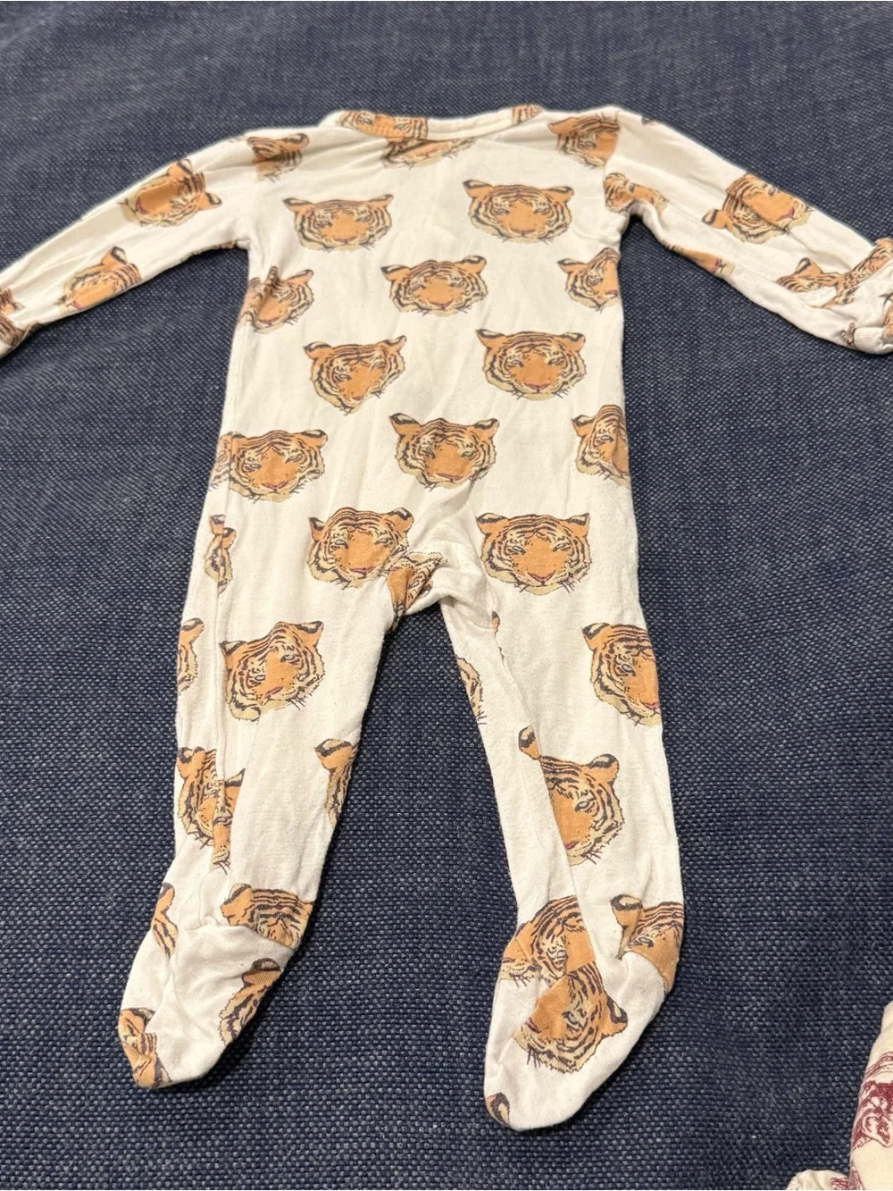 kate quinn Bundle Tiger Fox Animap Print Footed Sleepers Footie 0-3m Bamboo Zip